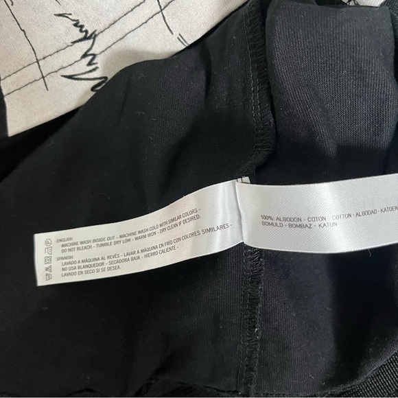 DENIM & FLOWER sz M Black Tshirt French BULLDOG Completely Yours Short Sleeve - Picture 7 of 7